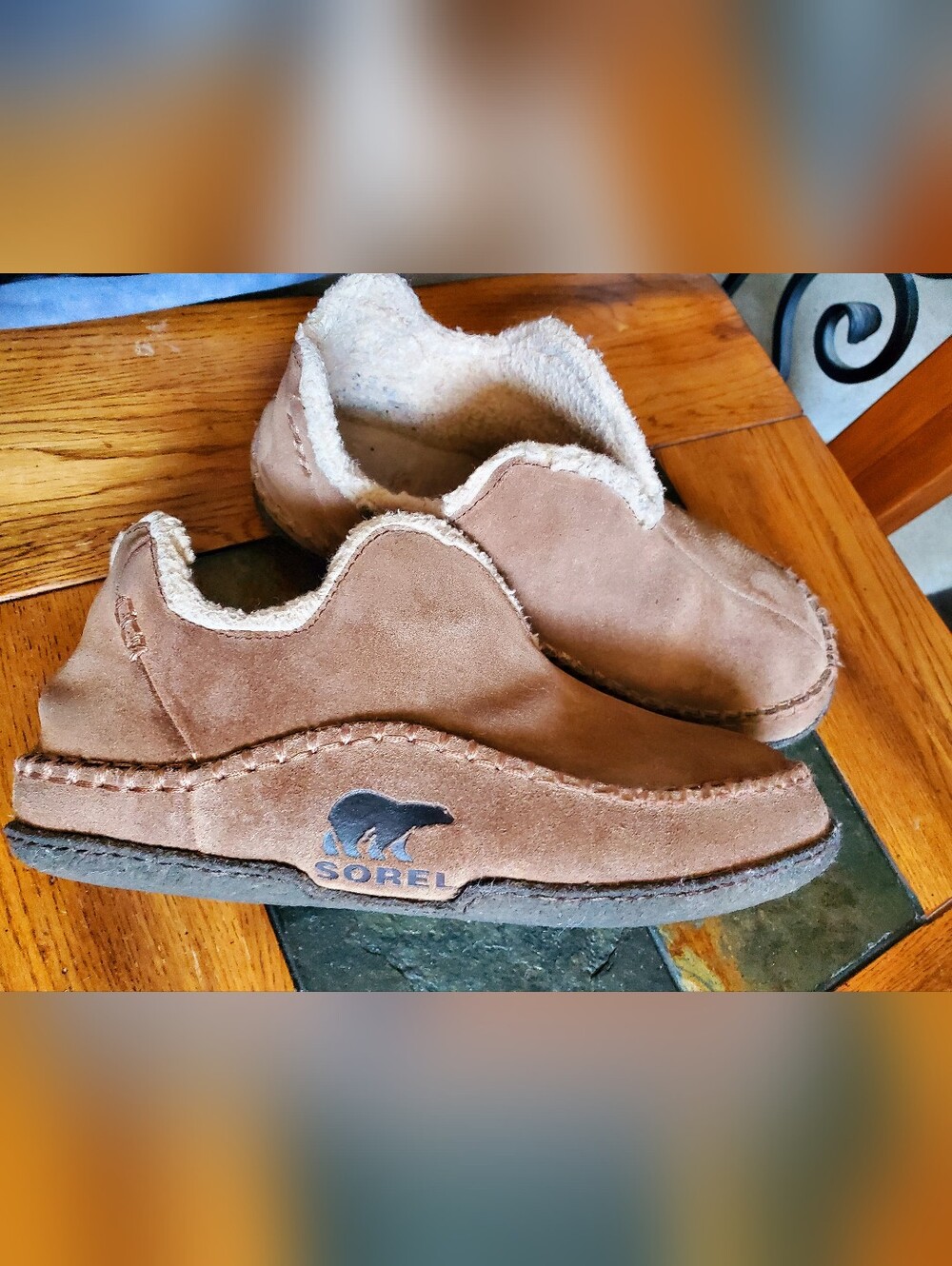 Men's Sorel Manawan Slip On Moccasin Slippers size 12